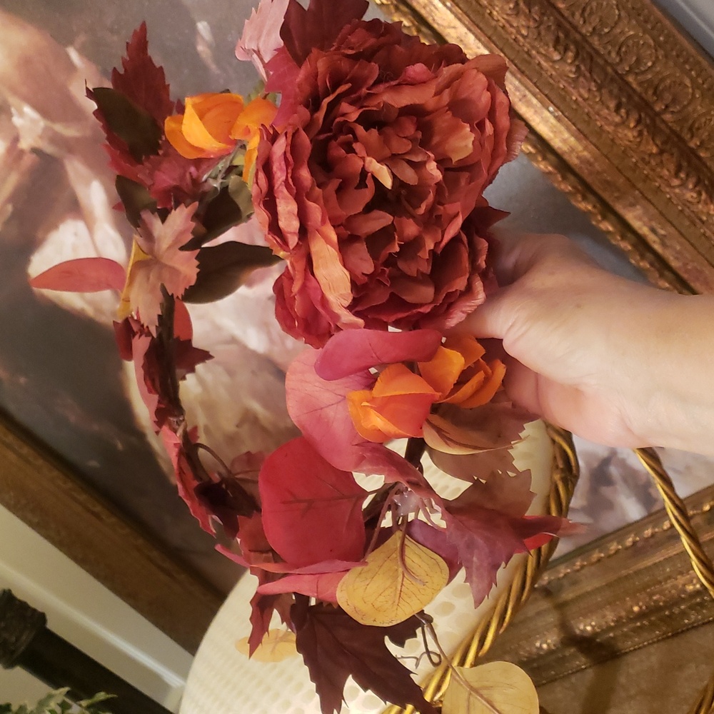 Handmade Fall Wreath Or Head Piece